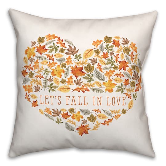 Let&#x27;s Fall in Love Indoor/Outdoor Pillow